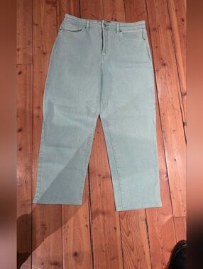 Pastel Green Women's Straight Leg Jeans